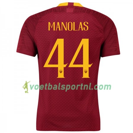 AS Roma Manolas 44 Thuis Shirt 2018-19
